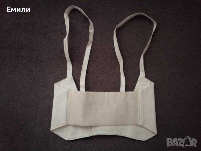 Бял кожен корсет колан р-р XS, S, M, снимка 8 - Корсети, бюстиета, топове - 38966945