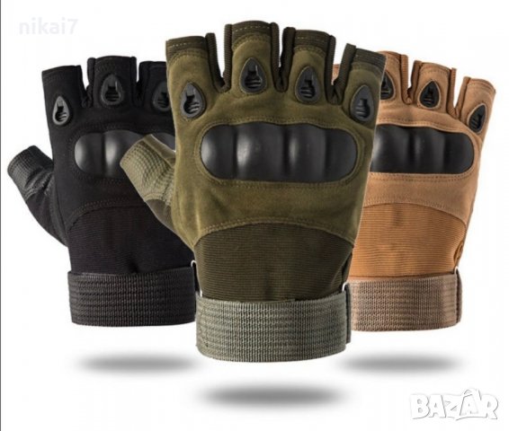 тактически ръкавици военни с протектори самозащита стрелба лов airsoft, снимка 2 - Екипировка - 37641082
