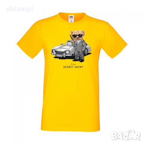 Мъжка тениска bear The Secret Agent, Мече,Меченце,Животно, Играчка,Изненада,Подарък,Повод,, снимка 13 - Тениски - 37295117