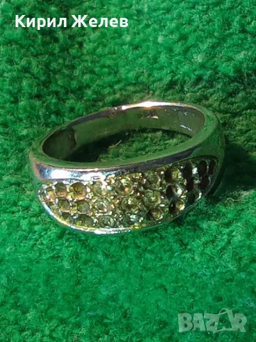 СТИЛЕН СТАР ПРЪСТЕН от БЛАГОРОДНА СТОМАНА с БЯЛА ПОЗЛАТА и ПЕЧАТ 835 НЯКОИ ЦИРКОНЧЕТА ЛИПСВАТ! 48266, снимка 15 - Пръстени - 49704318