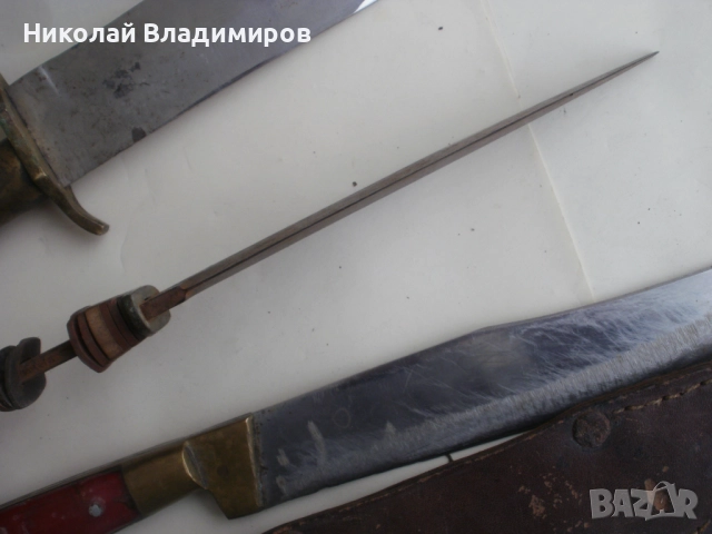 Стари Костенец ловен, Габровски ножове нож български и немски Solingen , снимка 14 - Ножове - 52902349