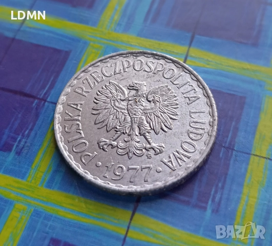 1 Злота 1977 Полша, снимка 2 - Нумизматика и бонистика - 52153469
