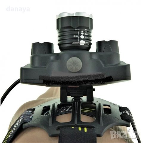 1887 Мощен фенер за глава челник X-BALOG BL-T44, снимка 4 - Къмпинг осветление - 31284039