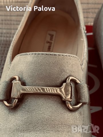 Удобни леко златисти обувки-лоуфъри PAUL GREEN, снимка 6 - Дамски ежедневни обувки - 36865563