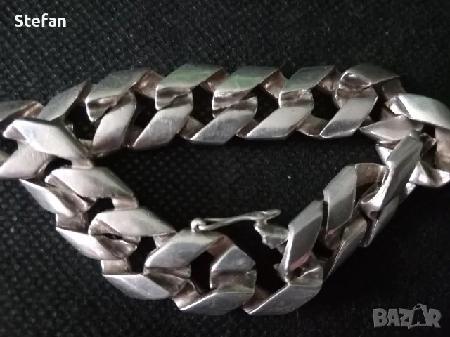 Поръчкова сребърна гривна, снимка 4 - Гривни - 49493460