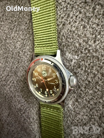 Съветски ретро коленционерски часовник Восток амфибия делфин , Vostok, снимка 3 - Мъжки - 53156386