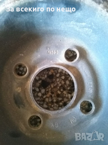 Метална джанта 4 х 100 с гума 185 / 60 R 14 , снимка 4 - Гуми и джанти - 36516137