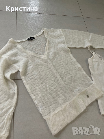 Пуловер с потник, снимка 3 - Блузи с дълъг ръкав и пуловери - 44766172