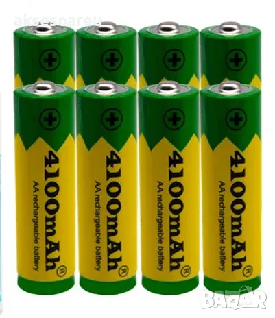 Ново висококачествено зарядно устройство + 8 бр. акумулаторни батерии AA 4100mah 1.5V комплект акуму, снимка 10 - Батерии, зарядни - 47803896