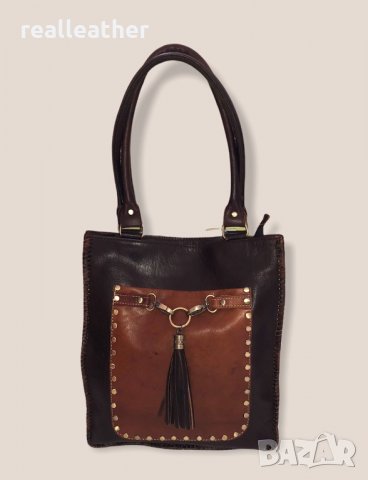 Дамска чанта от естествена кожа Мароко