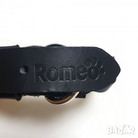 Нашийник с повод за куче от естествена кожа. Нашийник за голямо куче. Кожен нашийник. Каишка за куче, снимка 6 - За кучета - 38924940