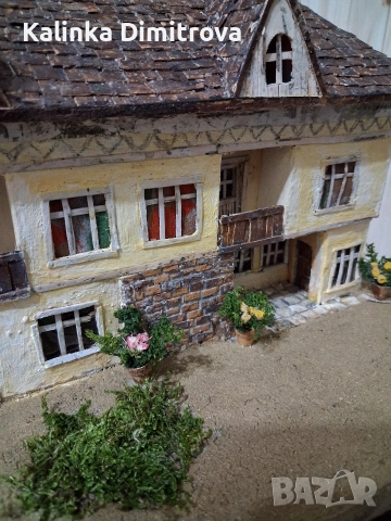 Макет на старинна къща-ръчна изработка., снимка 12 - Декорация за дома - 52806848