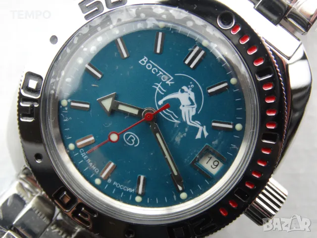 ВОСТОК АМФИБИЯ АВТОМАТИЧЕН-"SCUBA DUDE" ref: 710059, снимка 11 - Мъжки - 41330183