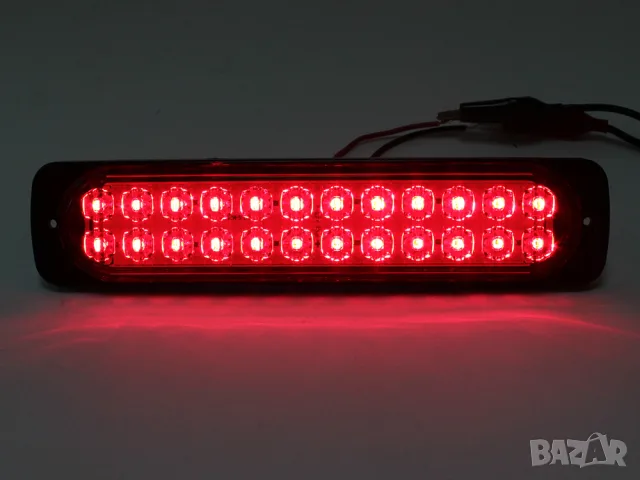 LED габарит 24 LED 12-24V с червена светлина, снимка 2 - Аксесоари и консумативи - 55868822