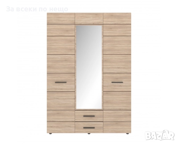 Гардероб с огледало SOLO 3D2S дъб сонома Код P1463