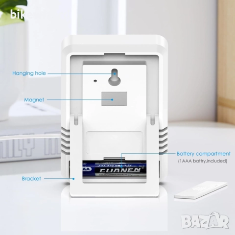 Brifit Цифров термометър за хладилник с 1.5M водоустойчива сонда, хигрометър НОВ, снимка 4 - Друга електроника - 52819097