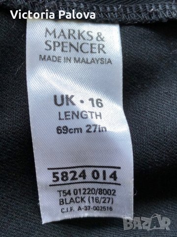 Черна рокля MARKS&SPENCER ,памук, снимка 11 - Рокли - 29439247