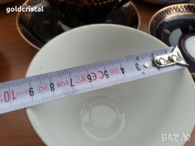 Руски порцелан чаши за чай кобалт лфз, снимка 6 - Чаши - 37056294