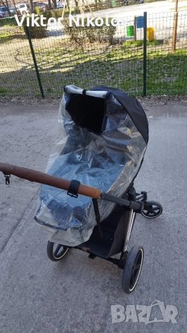 Комплект Cybex Priam 4 летен, зимен кош + Cybex зимен чувал + Cybex чанта + Cybex дъждобран Пловдив, снимка 10 - Детски колички - 54032762
