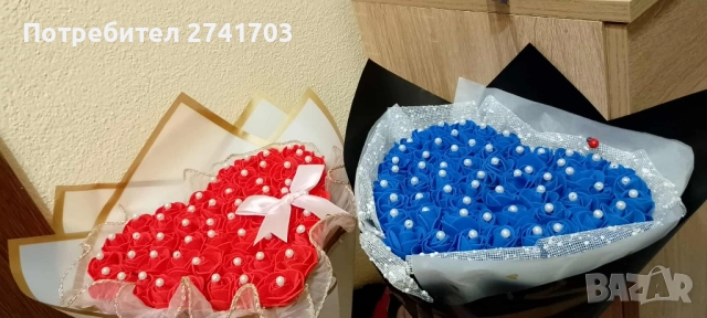Букет на Любовта от вечни рози !, снимка 5 - Подаръци за жени - 52442832
