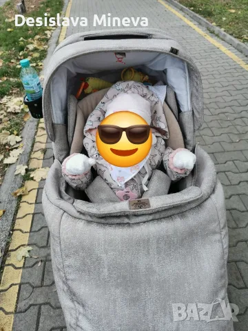 Бебешка количка Bebe Mobile Gusto 2 в 1, снимка 9 - Детски колички - 56227612