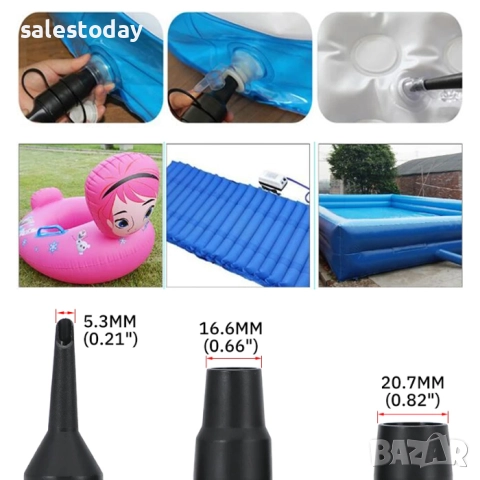 Помпа за за надуване и изпускане, Електрическа, 12V, снимка 2 - Надуваеми легла - 51565507