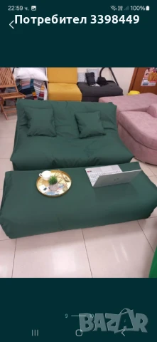 Пуф фотьойл "KING", снимка 2 - Дивани и мека мебел - 50477586