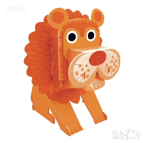 Пъзел 3D лъв с движение на устата (11 части) S_1240867, снимка 3 - Игри и пъзели - 48784728