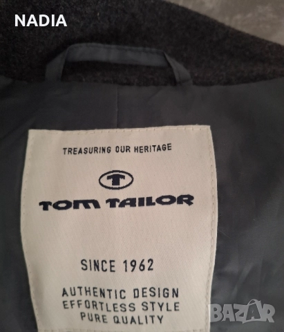Сиво палто но Tom tailor, снимка 4 - Палта, манта - 52350761