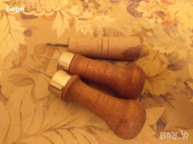 Шило с дървена дръжка 3 броя