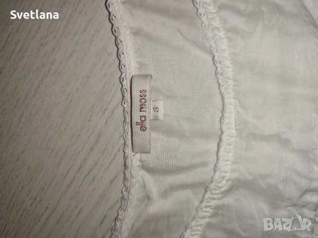 Бяла дамска блуза от 100% памук/коприна, снимка 12 - Туники - 54117485