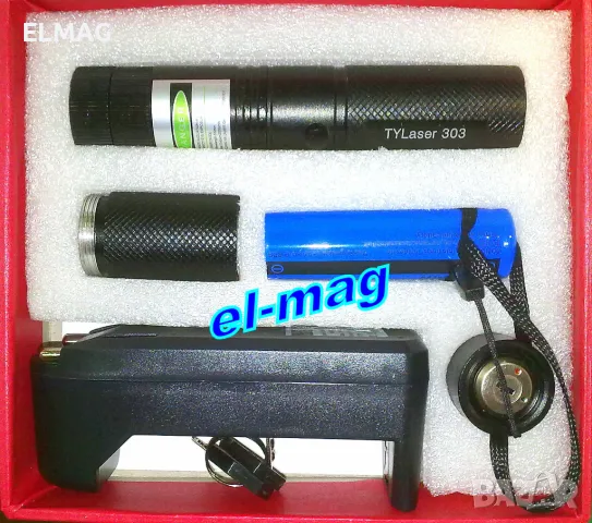 МОЩЕН ЗЕЛЕН ЛАЗЕР тип-303 , снимка 4 - Оборудване и аксесоари за оръжия - 48173917