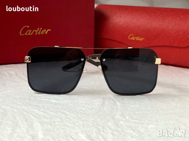 Cartier висок клас мъжки слънчеви очила с дървени дръжки, снимка 5 - Слънчеви и диоптрични очила - 42830684