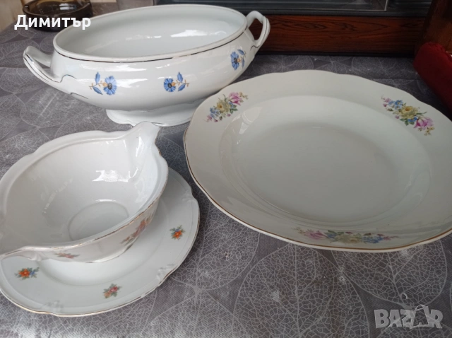 Порцеланова посуда супник сосиера плато чиния салатиера