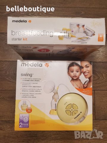 Двуфазна електрическа помпа за кърмене Medela Суинг Swing със стартов комплект за кърмене, снимка 7 - Помпи за кърма - 31895571