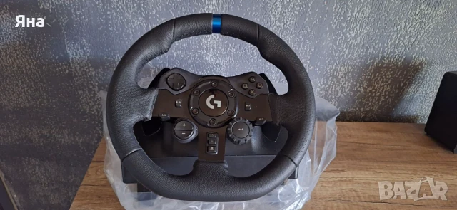 Волан Logitech G923 + педали + shifter - КАТО НОВ, с оставаща гаранция, снимка 1