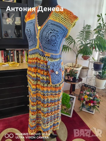 Лятна рокля изработена на една кука , снимка 3 - Рокли - 54325245