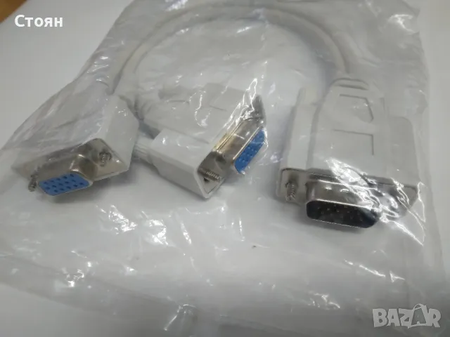 Адаптер VGA- VGAx2, снимка 2 - Кабели и адаптери - 47803832