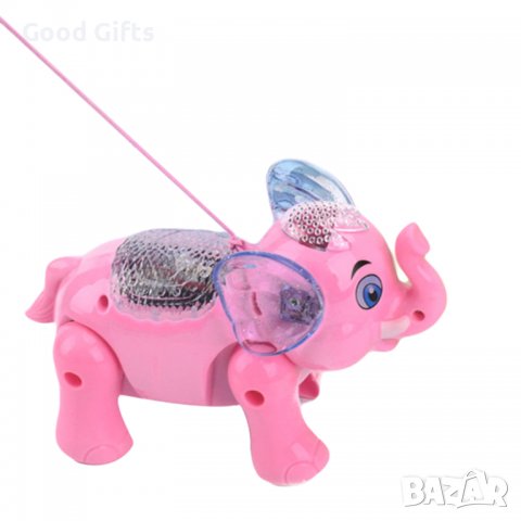 Забавен разхождащ се слон с музика и светлина, снимка 6 - Музикални играчки - 38272804
