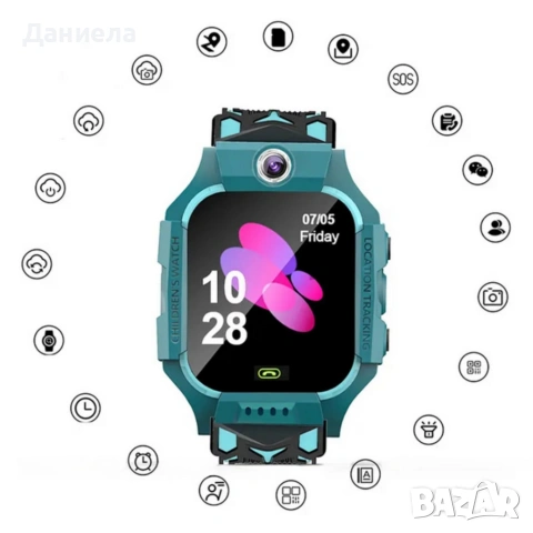 Детски смарт часовник с GPS и SOS бутон, снимка 12 - Смарт часовници - 54153738