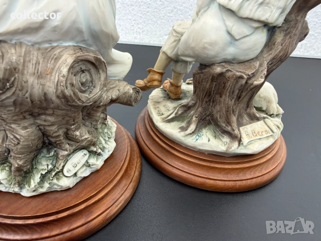 Винтидж комплект италиански фигури - Aldo Berni. №8115, снимка 7 - Колекции - 54269282