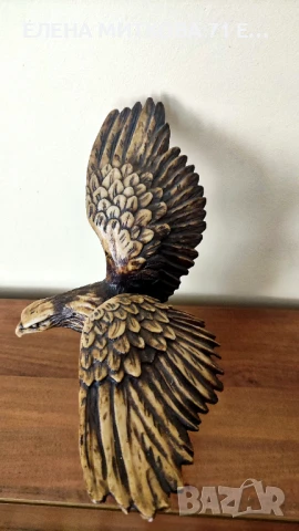 Голяма и много масивна статуетка на орел, снимка 3 - Статуетки - 51370333