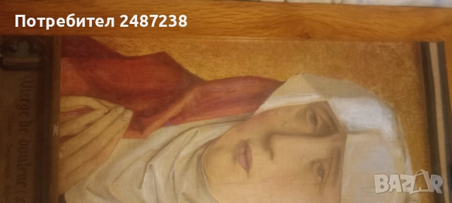 Стара реплика на Мадоната, снимка 4 - Картини - 52909294