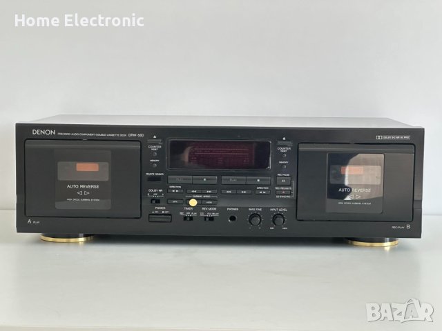 Двукасетен Дек  Denon DRW-580 / Отлично техническо състояниие , снимка 4 - Декове - 44193595