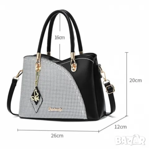 Дамска чанта Madney B&W, снимка 2 - Чанти - 47938928