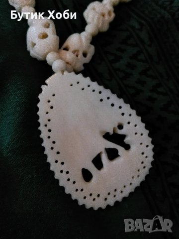 Оригинално колие от слонова кост, снимка 5 - Антикварни и старинни предмети - 37819561