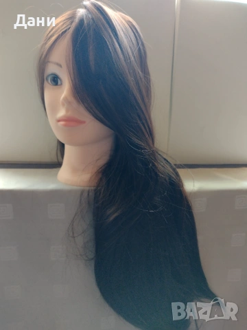 Учебна фризьорска глава  3 броя , снимка 14 - Аксесоари за коса - 54355584