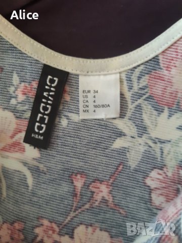 Лятна рокля на H&M, размер XS, снимка 5 - Рокли - 42176590