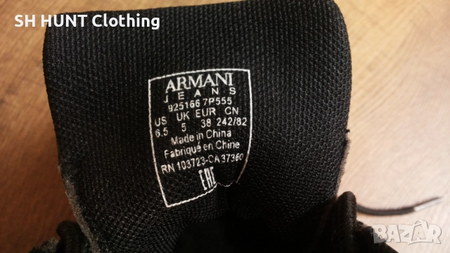 ARMANI JEANS Real Leather Размер EUR 38 / UK 5 дамски еспадрили 114-13-S, снимка 15 - Дамски ежедневни обувки - 52654084