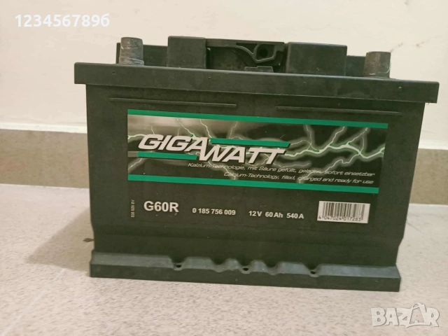 акомулатор 60Ah, снимка 2 - Друга електроника - 52845763